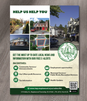 Township of Maplewood E-Alert Signup | Flyer Design by alex989