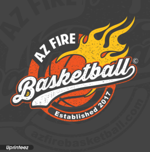 AZ Fire Basketball Club - T-Shirt Design | T-Shirt-Design von Uprinteez