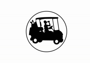 Golf Cart with a guy drinking a beer | Grafik-Design von dv