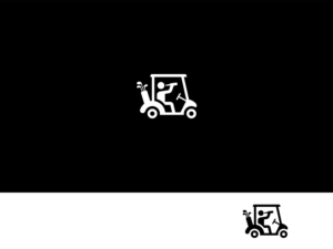 Golf Cart with a guy drinking a beer | Graphic Design by ArtTank