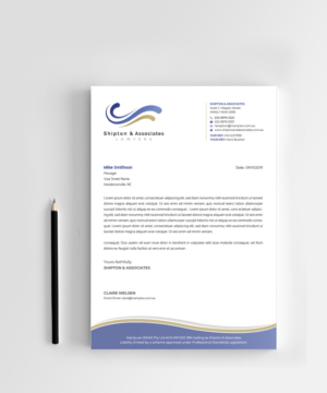 Word template Letterhead for Australian Law Firm | Letterhead Design by alex_etel