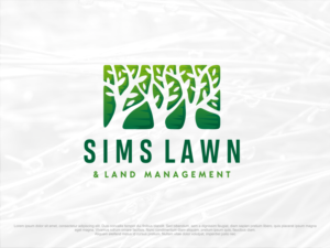 Sims Lawn & Land Management  | Logo Design by Artswolf