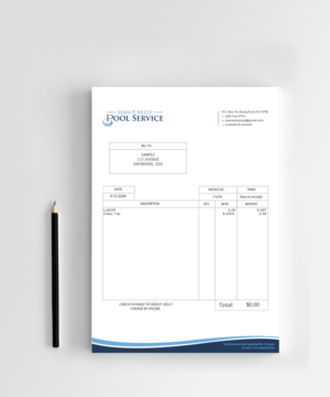 Letterhead Design by alex_etel for Sean P. Kelly Pool Service | Design #22563181