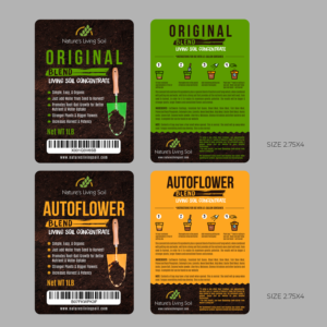 Label Design by Pinky  for Nature's Living Soil | Design #22796912