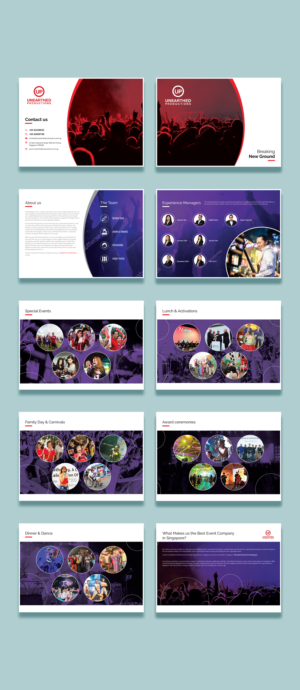 Catalogue Design by GTD for Unearthed Productions Events Management | Design #22753841