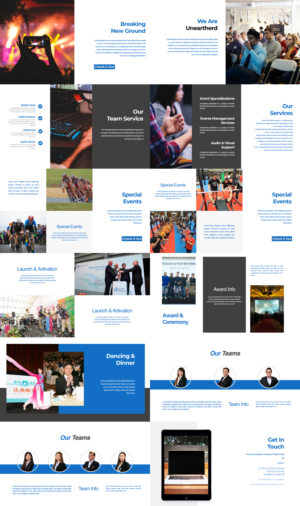 Catalogue Design by Anggerism for Unearthed Productions Events Management | Design #22712436