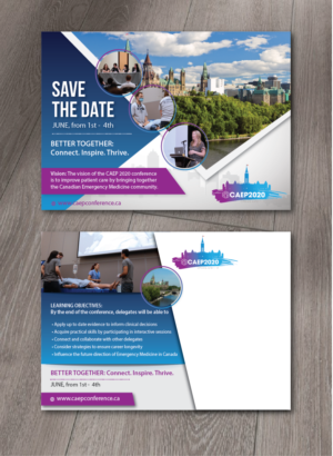 CAEP2020 Save the date post card | Flyer Design by alex989