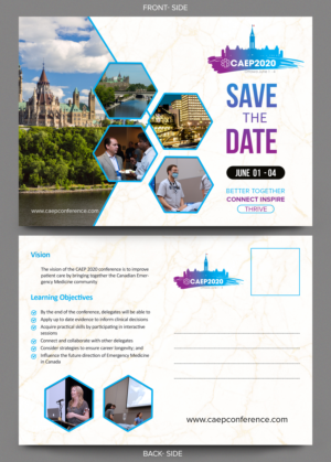 CAEP2020 Save the date post card | Flyer Design by SAI DESIGNS