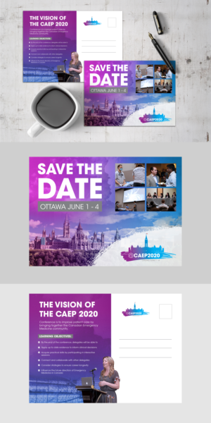 CAEP2020 Save the date post card | Flyer Design by ZeneFashions