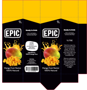 Epic mango tetra pak packaging design | Grafik-Design von Val brito