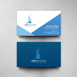 New business card for civil engineering company - "Pro Review" | Business Card Design by chandrayaan.creative