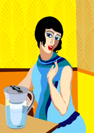 Roaring 20's Modern Art Twist on a CPG product for social media images | Graphic Design by SSDD