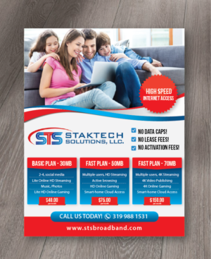 STS Broadband 1/2 page flyer* | Flyer Design by alex989