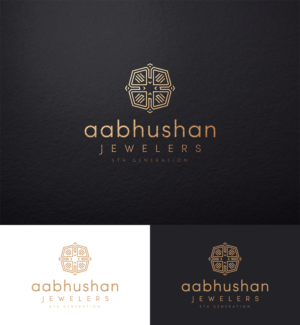 aabhushan (Jewels or Jewelers) 5th Generation  | Logo Design by H-H Arts