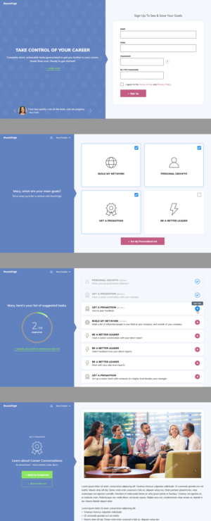 Design few pages for professional development app  | Web-Design von MIND