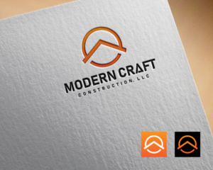 Modern Craft Construction, LLC (optional text) | Logo Design by DoMadic