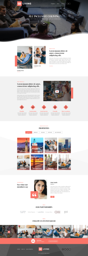 Co-living  | Web Design by pentaxial