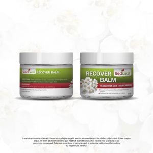 New Label Design ASAP!! Red Leaf Recover Herbal Healing Cream for Cuts, Scrapes, & Skin Health | Label Design by Aistikart