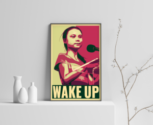 Greta Thunberg ACT Poster | Grafik-Design von Navisol Creatives