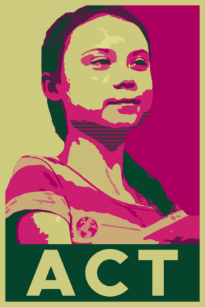 Greta Thunberg ACT Poster | Grafik-Design von egr__