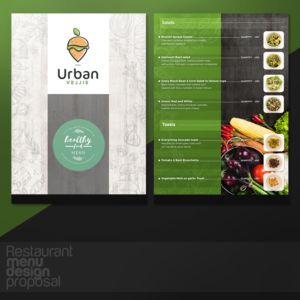 Menu Design by Black Rainbow for The Next Idea | Design #22738100