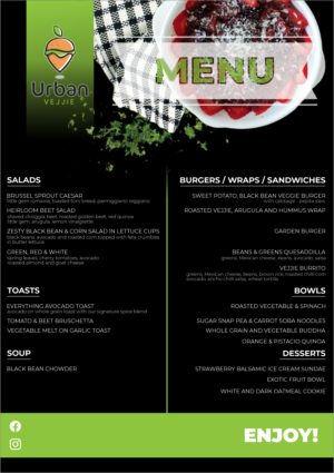 Menu Design by lucy_diana for The Next Idea | Design #22712261