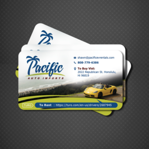 Business Card Design by uk for Pacific Auto Imports | Design #22716076