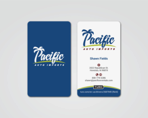 Pacific Auto Imports  | Business Card Design by MDesign