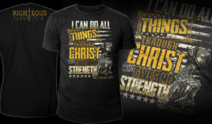 Masculine designs for Christian men | T-shirt Design by Mayonpx