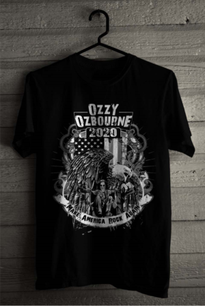 Ozzy Ozbourne for President - 2020.  MARA - Make America Rock Again | T-shirt Design by SATHIRA