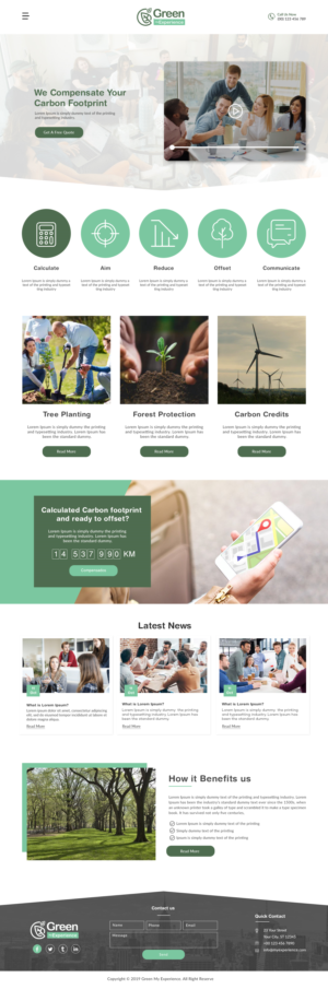 Green my Experience the biggest community for CarbonOffset in the travel industry | Web Design by bdesigner9