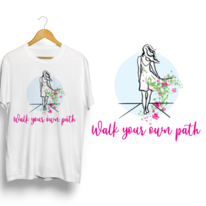 Walk your own path  | T-Shirt-Design von Samantha Ward Design