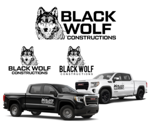 Black Wolf Constructions | Logo-Design von ZETA