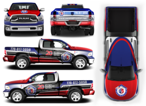 New Construction Truck Wrap | Graphic Design by SAI DESIGNS