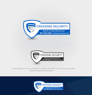 Alarm System and Video Security System Decal/Sticker | Sticker Design by Hana