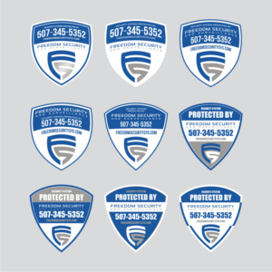 Alarm System and Video Security System Decal/Sticker | Sticker Design by Atvento Graphics