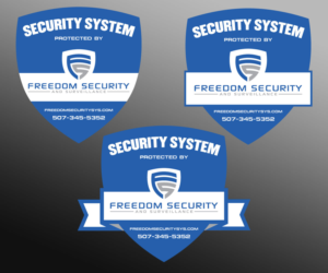 Alarm System and Video Security System Decal/Sticker | Sticker Design by elenaivanova