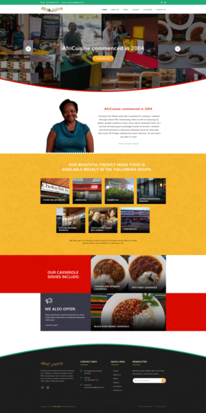 AfriCuisine Web Page Templates | Web-Design von pentaxial