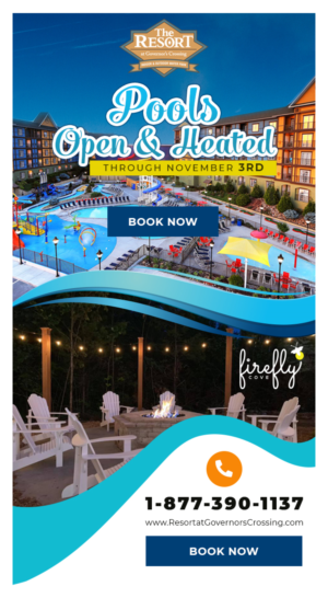 The Resort - Pool is Heated and Open Till November 3rd | Email Marketing Design by Expert Designer