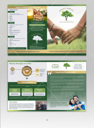 Marriage Retreat: 4 Page Color Brochure | Brochure Design by DA.