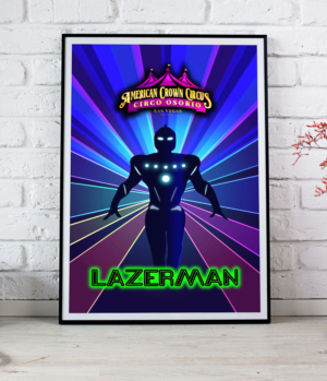 Lazerman Act Graphic for main attraction at circus | Grafik-Design von SAI DESIGNS