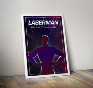 Lazerman Act Graphic for main attraction at circus | Grafik-Design von desainerd