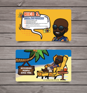 Fun relaxed Travel Photography Business Card* | Visitenkarten-Design von Pinky 