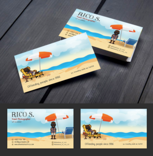 Fun relaxed Travel Photography Business Card* | Visitenkarten-Design von SAI DESIGNS