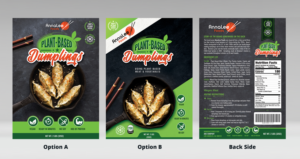 Package Design for Plant-based Dumplings | Verpackungs-Design von Navisol Creatives