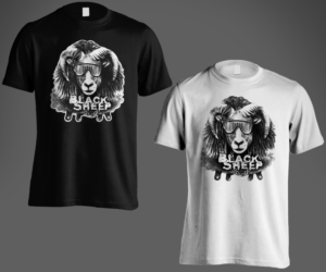 Blacksheep sublimation T-shirt | T-shirt Design by Andi Yan