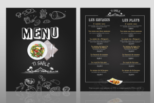 Restaurant Menu for beach club in Martinique | Menü-Design von Adnan.design