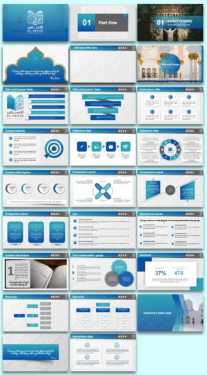 Powerpoint template design for E-learning for an Arabic Language Institute targetting English Spe... | PowerPoint-Design von IndreDesign