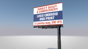 15 ft high by 10 ft wide road side sign | Graphic Design by Rickyy