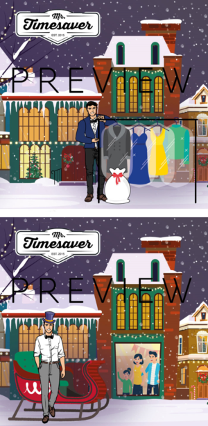 Annual holiday card for Mr. Timesaver | Illustration-Design von Alaya